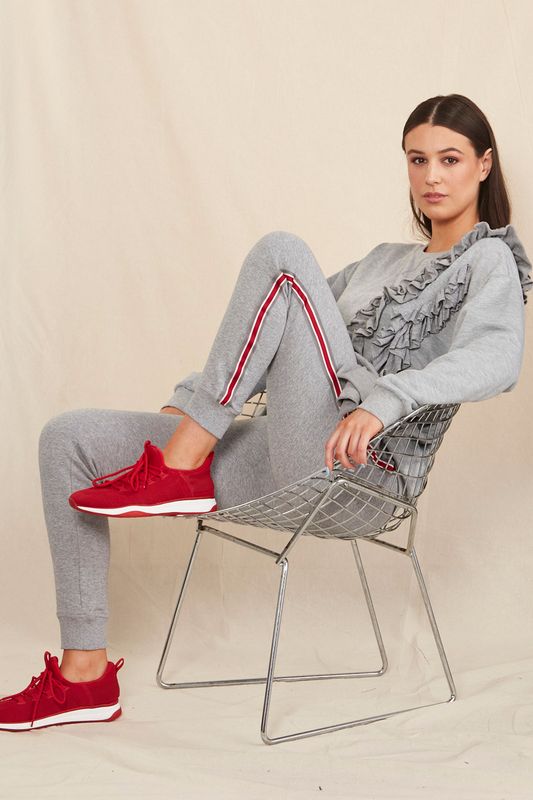 									SLOUCH NINE JUMPER
								, 			KEEPING TRACK TROUSER
			