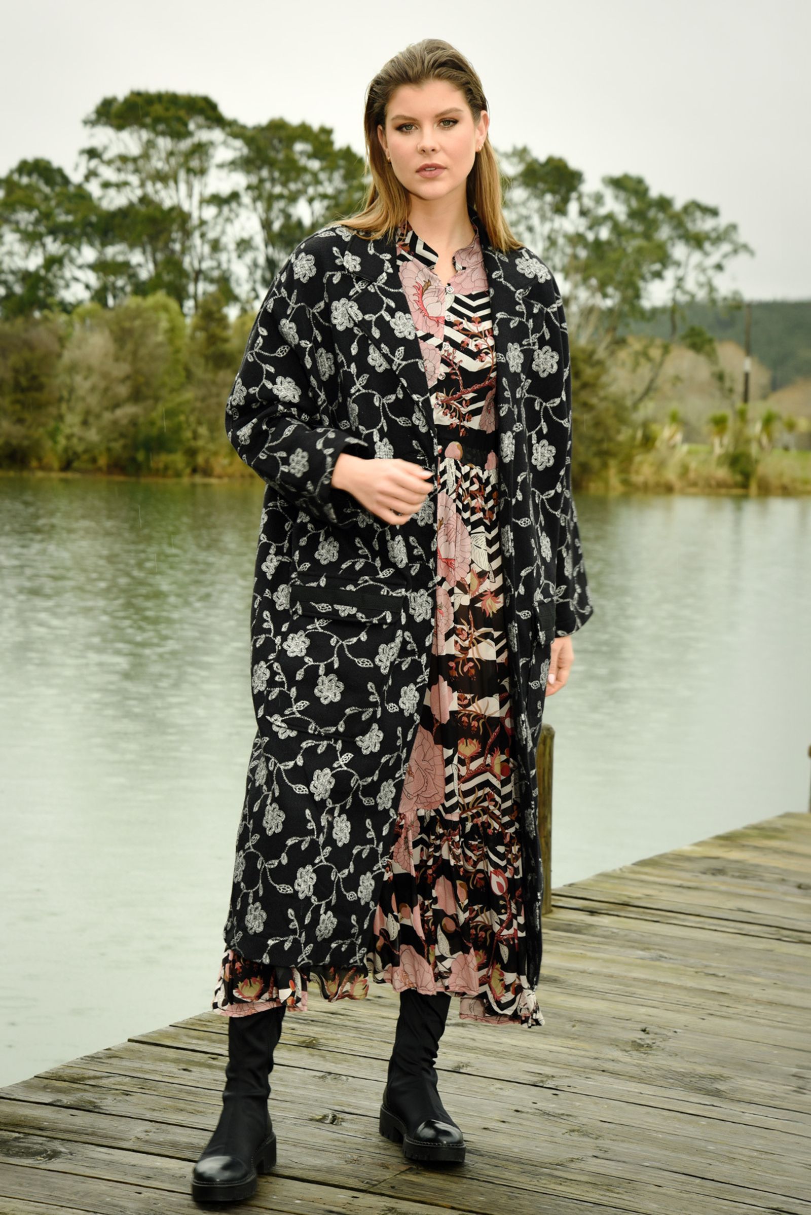 									BY THE COAT COAT
								, 			SWEPT AWAY DRESS
			