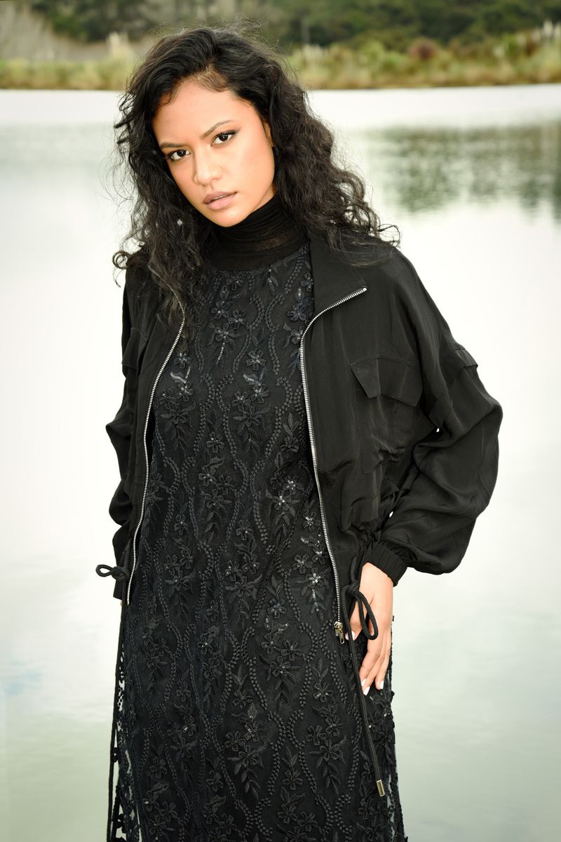 									NIP AND TUCK JACKET
								, 			LUSTRE FOR LIFE DRESS
			