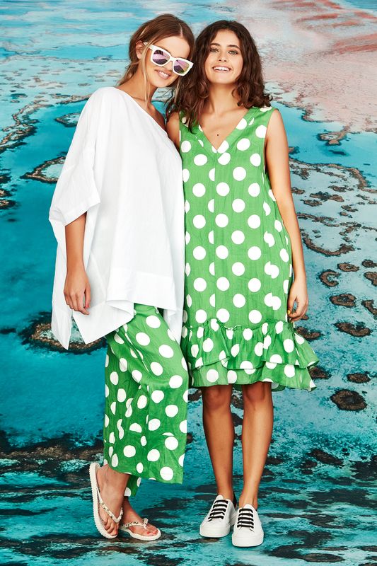 									YOU'RE FRILL THE ONE DRESS
								, 			GO WITH IT TOP
								, 			RELAX GO TO IT PANT
			