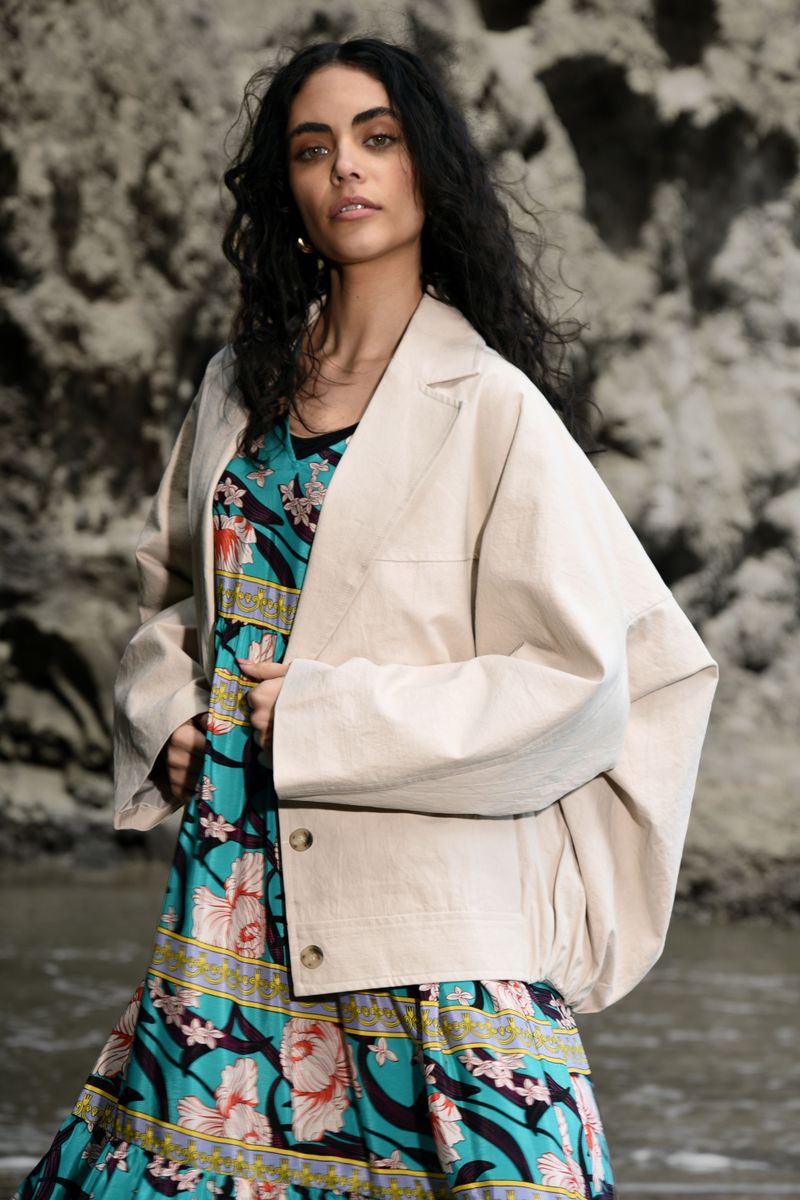 									FRESH TAKE JACKET
								, 			SWEPT AWAY DRESS
			