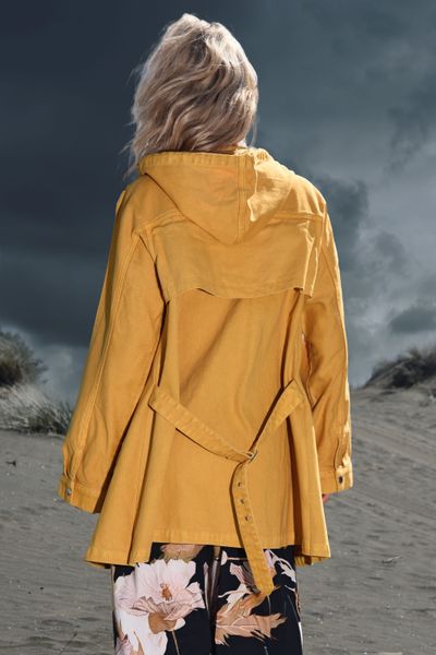 									DENIM BREAK JACKET
								, 			GET EVEN PANT
			