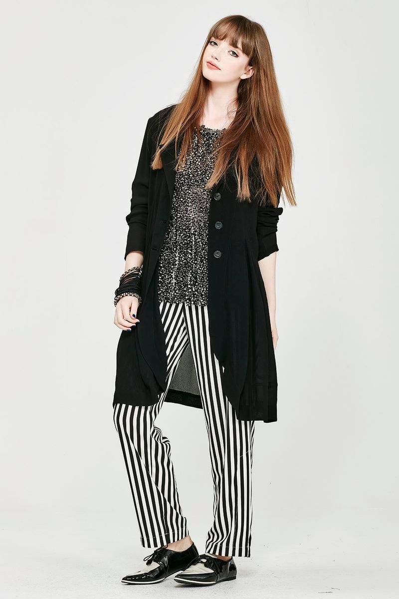 									'Top Of The World' Top
								, 			'I Trip On My Trouser' Pant
								, 			'The Coat That Rocked' Jacket
			