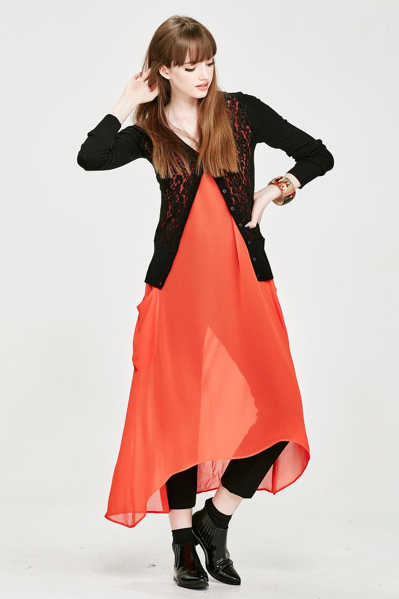 									'Pocket Like It's Hot' Dress
								, 			'Anything Rose' Cardi
			