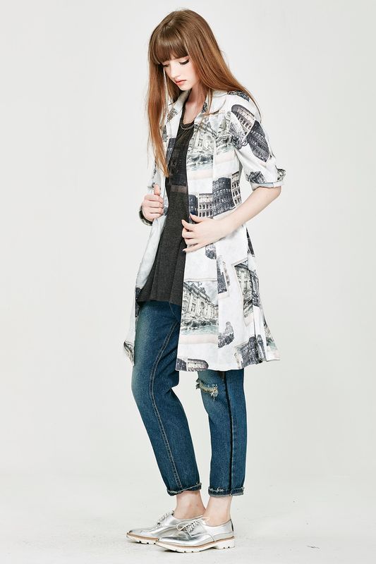 									'Duster Rhymes' Coat
								, 			'Fray It Again' Pant
								, 			'Vedute Of Roma' Top
			