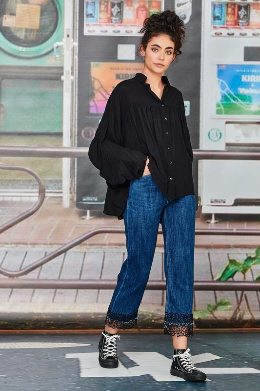 									HOLD ME FRILL ME SHIRT
								, 			STITCH ME UP JEAN
			