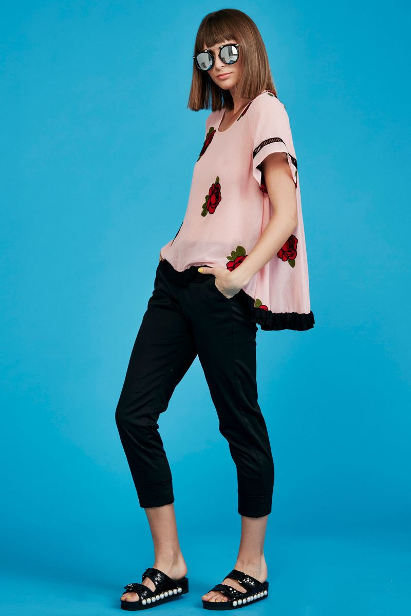 									PASS THE BAR SUNGLASSES
								, 			RUFFLE OF LOVE TOP
								, 			FORWARD MARCH PANT
			
