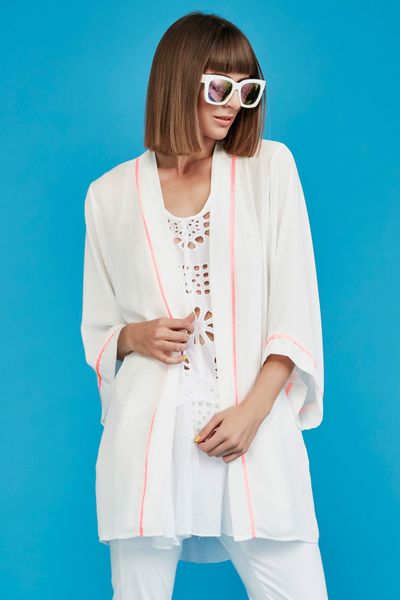 									NEVER GO BACK SUNGLASSES
								, 			PARTY AT THE BACK KIMONO
								, 			SIMPLE FRILLS TOP
			