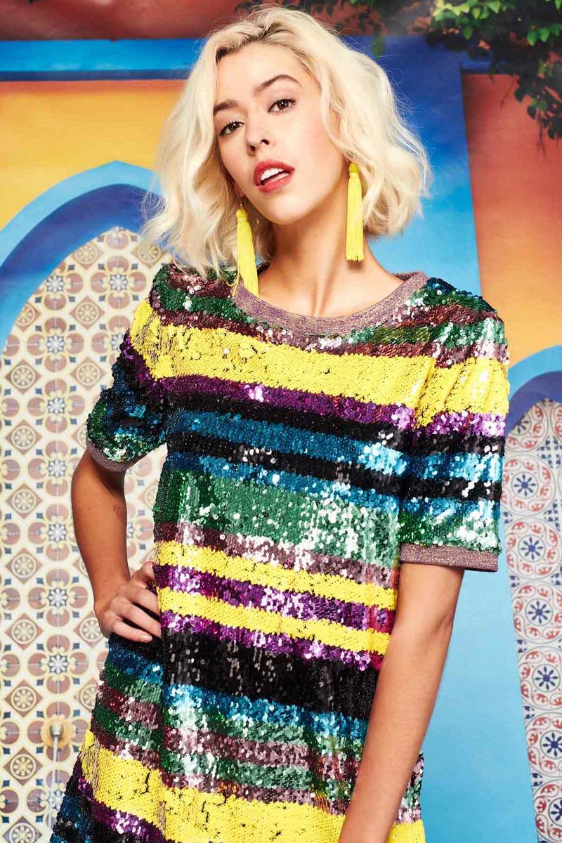 									STRAIGHT AND YELLOW DRESS
			