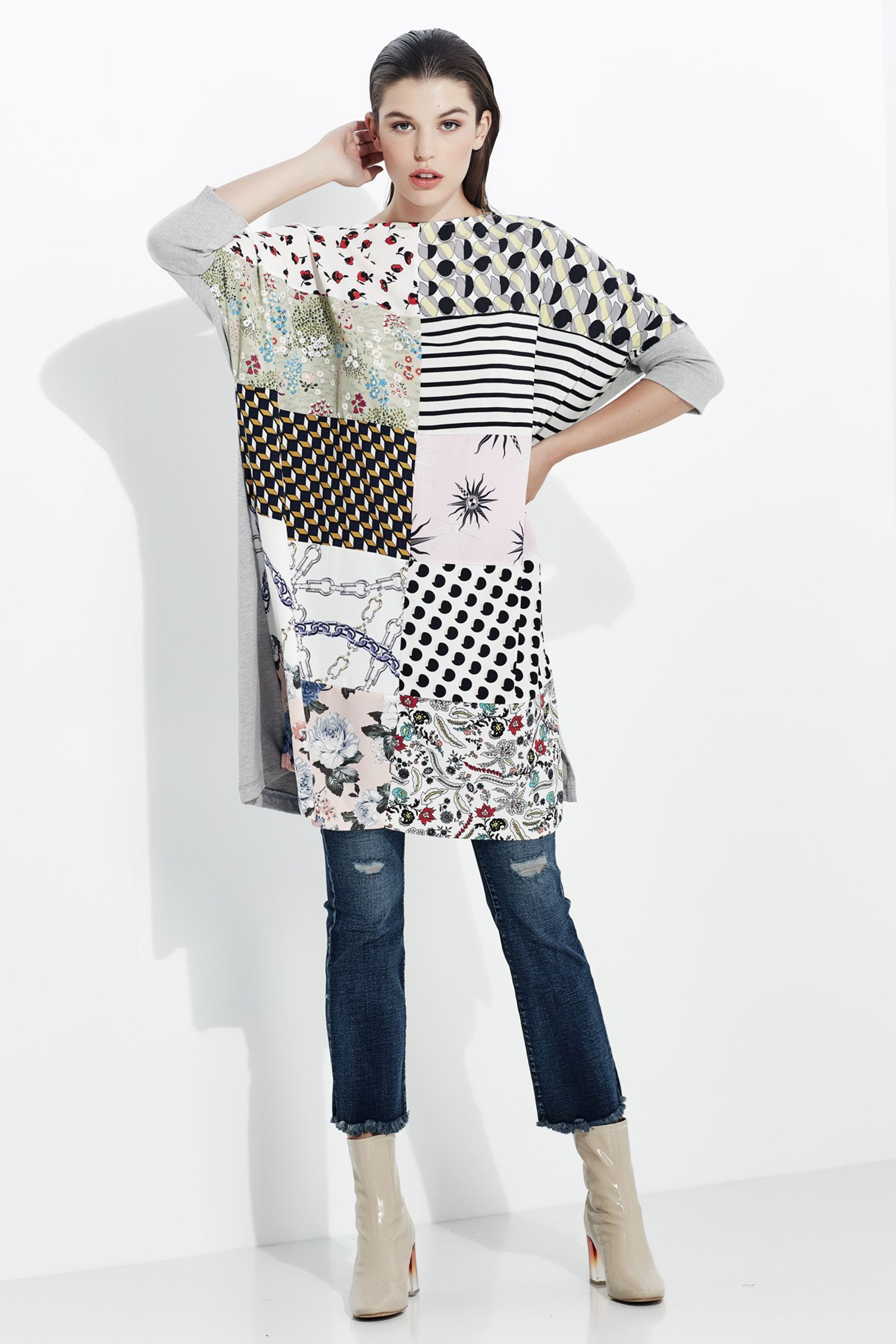 									WASH + SQUARE DRESS
								, 			FADED LOVE JEAN
			