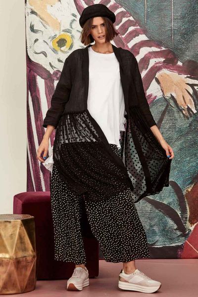 									BE FRILL MY HEART TOP
								, 			NOT TOO SPOT PANTS
								, 			HAPPY ENDING JACKET
			