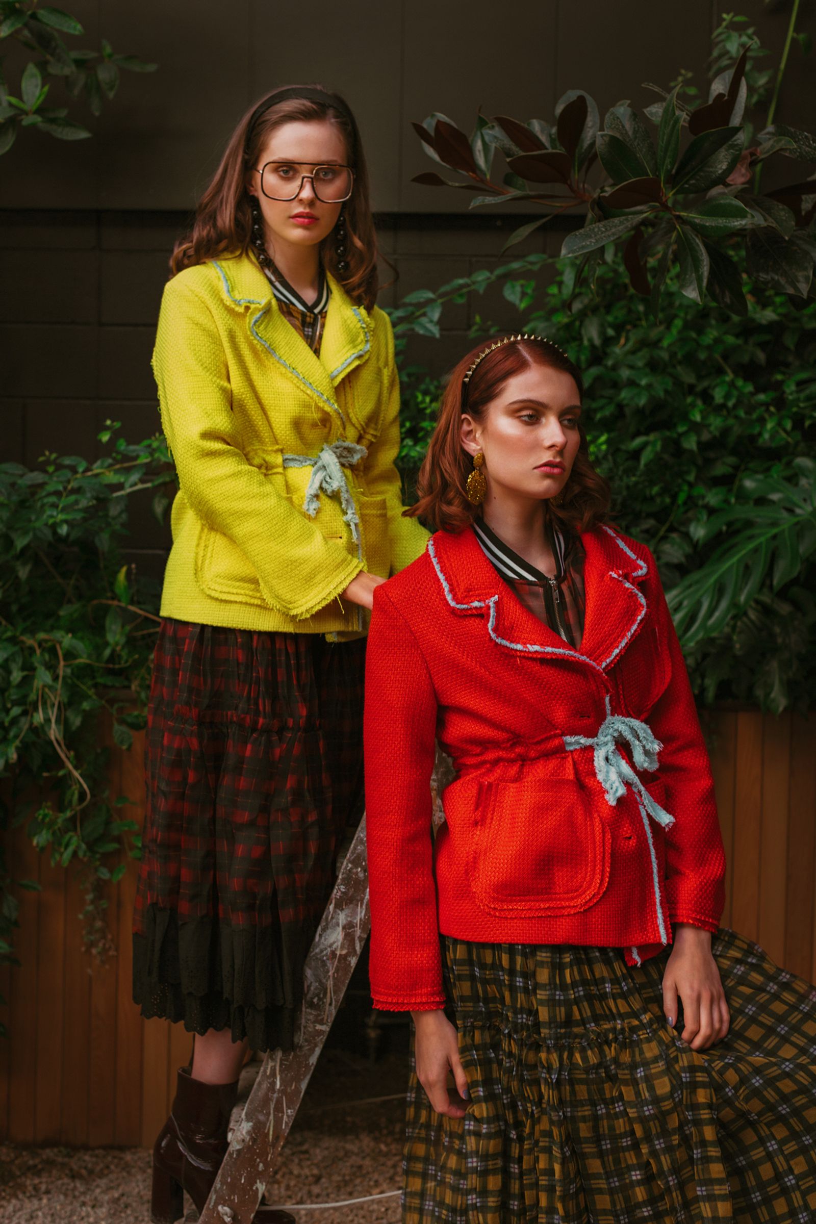 									TAKE TWEED JACKET
								, 			CRUSHING IT SKIRT
			