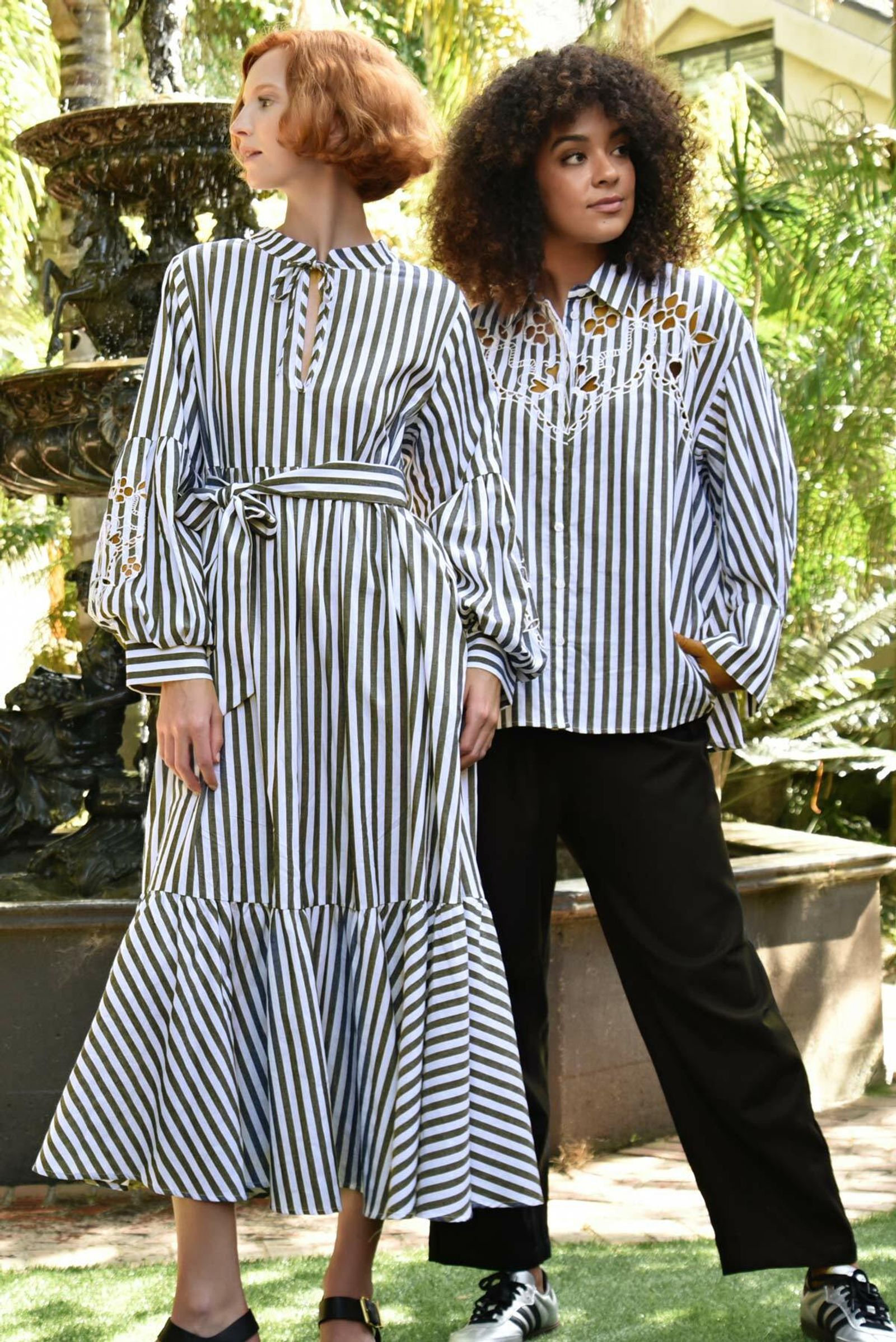 									CUT IT OUT DRESS
								, 			CUT TO THE CHASE SHIRT
			