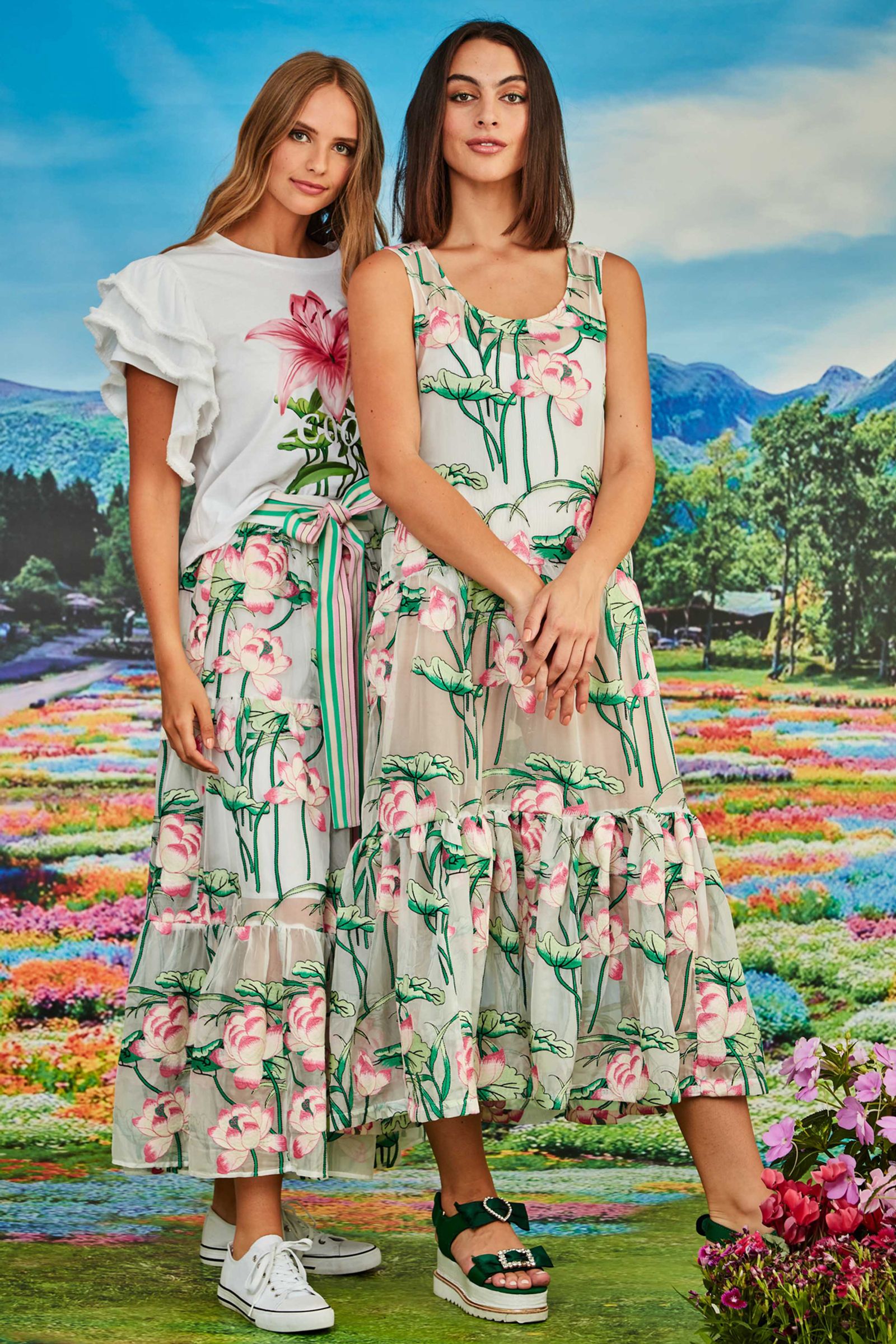 									YOU'VE COME A LONG WAY DRESS
								, 			LIFE IN FULL BLOOM T-SHIRT
								, 			CUPID'S BOW SKIRT
			