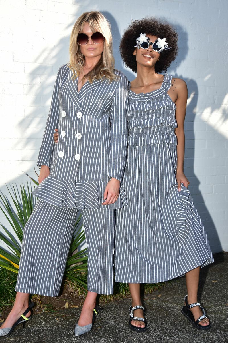 									BLAZER BURN DRESS
								, 			STRIPE FOR THE PICKING DRESS
			