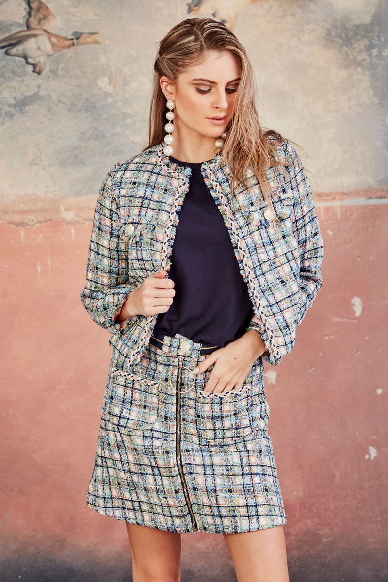 									LADYLIKE HER JACKET
								, 			MINI-ME SKIRT
			