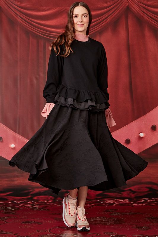 									THROUGH THE ARCH SKIRT
			