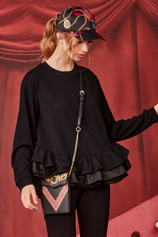 									RUFFLE PUFF SWEATSHIRT
			