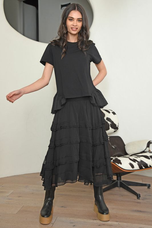 									TEE MINE T-SHIRT
								, 			DOUBLE UP SKIRT
			