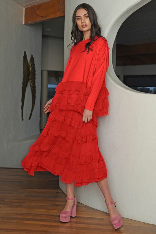 									LOVE HEM DEARLY TOP
								, 			DOUBLE UP SKIRT
			