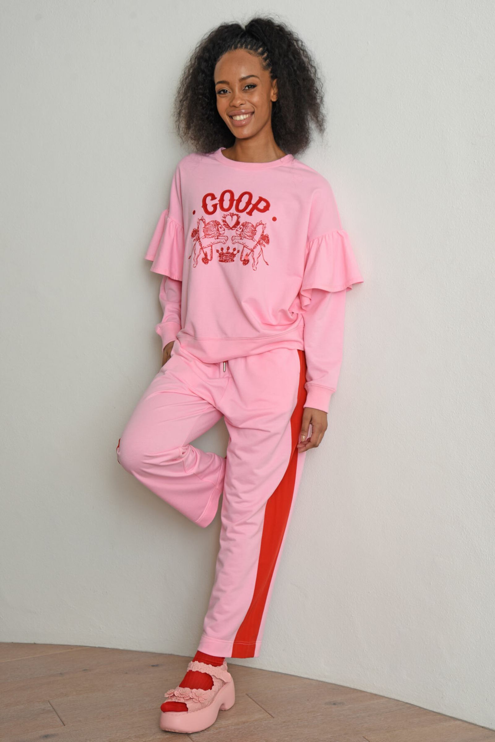 									LION AROUND SWEATSHIRT
								, 			WALK OF LIFE TRACK PANTS
			