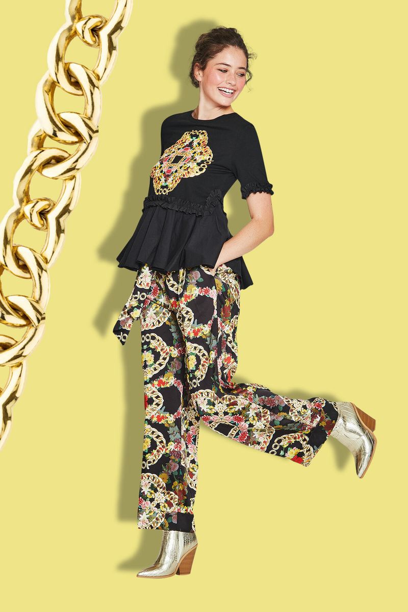 									HOT CUFF TROUSER
								, 			FLOUNCE RATE TOP
			