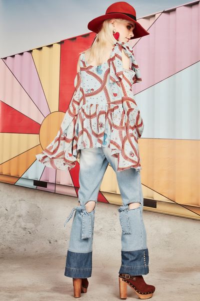 									TIE YA DOWN JEANS
								, 			COLD SHOULDER TOP
			