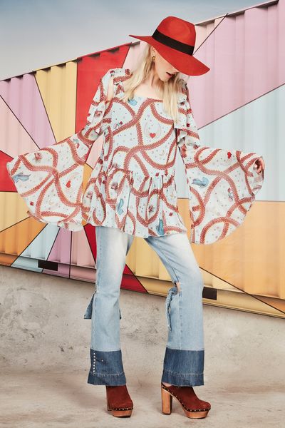 									TIE YA DOWN JEANS
								, 			COLD SHOULDER TOP
			