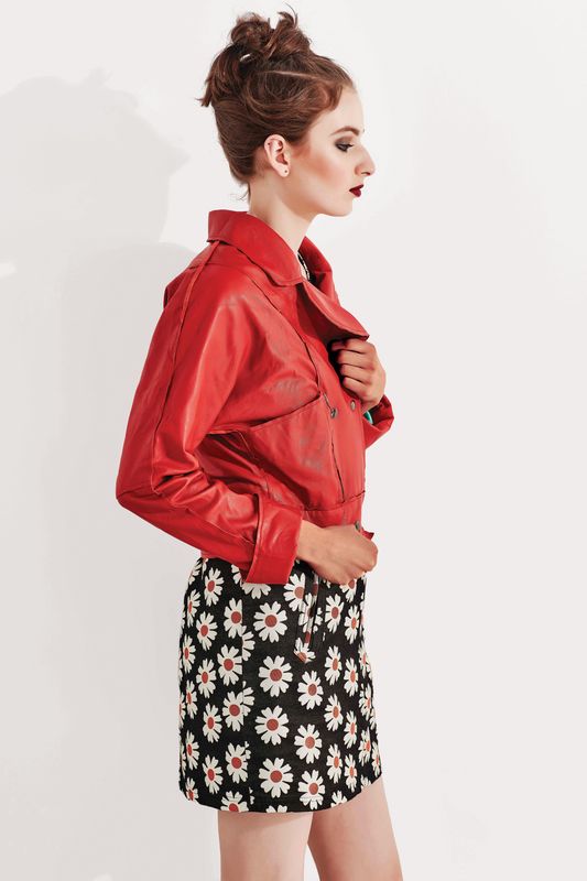 									LEATHER FRONTS JACKET
								, 			LET IT ZIP DRESS
			