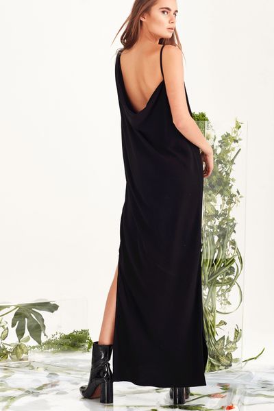 									THE NIGHT COWL DRESS
			