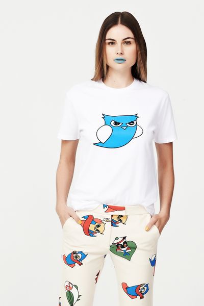 									COTTON BUDS 'BIRD EYE' TOP
								, 			OWL PLAY 'LADY DANGER' PANT
			