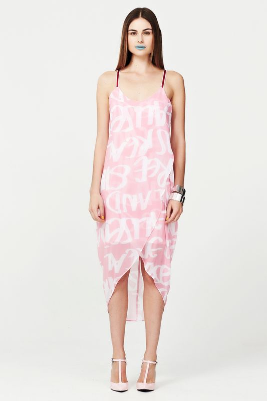 									THE WRITING IS ON THE WALL 'PHRASE OF GRACE' DRESS
			