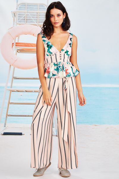 									PEPLUM SQUAD TOP
								, 			LICKETY SPLIT PANTS
			