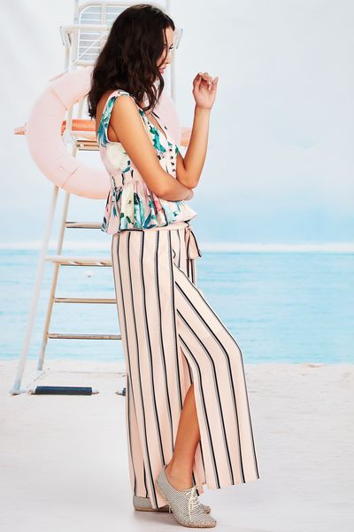 									LICKETY SPLIT PANTS
								, 			PEPLUM SQUAD TOP
			