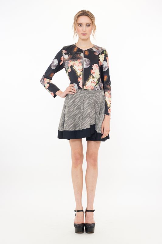 									Moonlight 'Dark Side Of the Moon' jacket
								, 			Straight Star 'Stripe Up' skirt
			