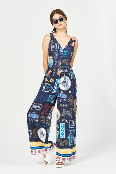 									A NIGHT IN PARIS 'AVENUE DES CHAMPS-ELYSEES' PLAYSUIT
			