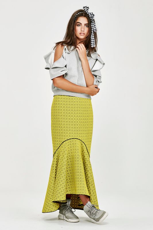 									'New Wave' Top
								, 			'Killer Tail' Skirt
			