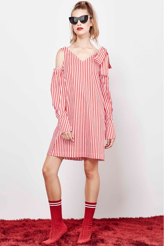 									CROSS THE LINE SUNGLASSES
								, 			SUNSHINE ON MY SHOULDERS DRESS
			