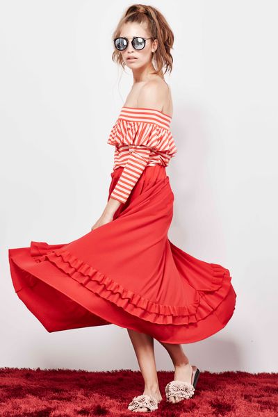 									PASS THE BAR SUNGLASSES
								, 			SHOULDER ON TOP
								, 			FRILL GOT IT SKIRT
			