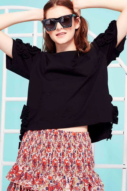 									CURLY WURLY TOP
								, 			HIP TO BE SQUARE SUNGLASSES
								, 			GOODY TU-TU'S SKIRT
			