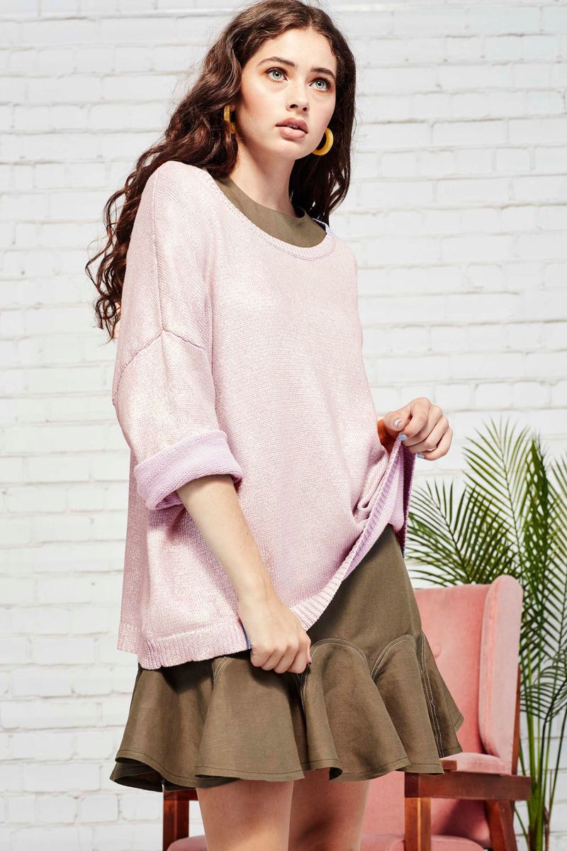 									FOILING LUCKY KNITWEAR
								, 			THE DAILY SCOOP DRESS
			