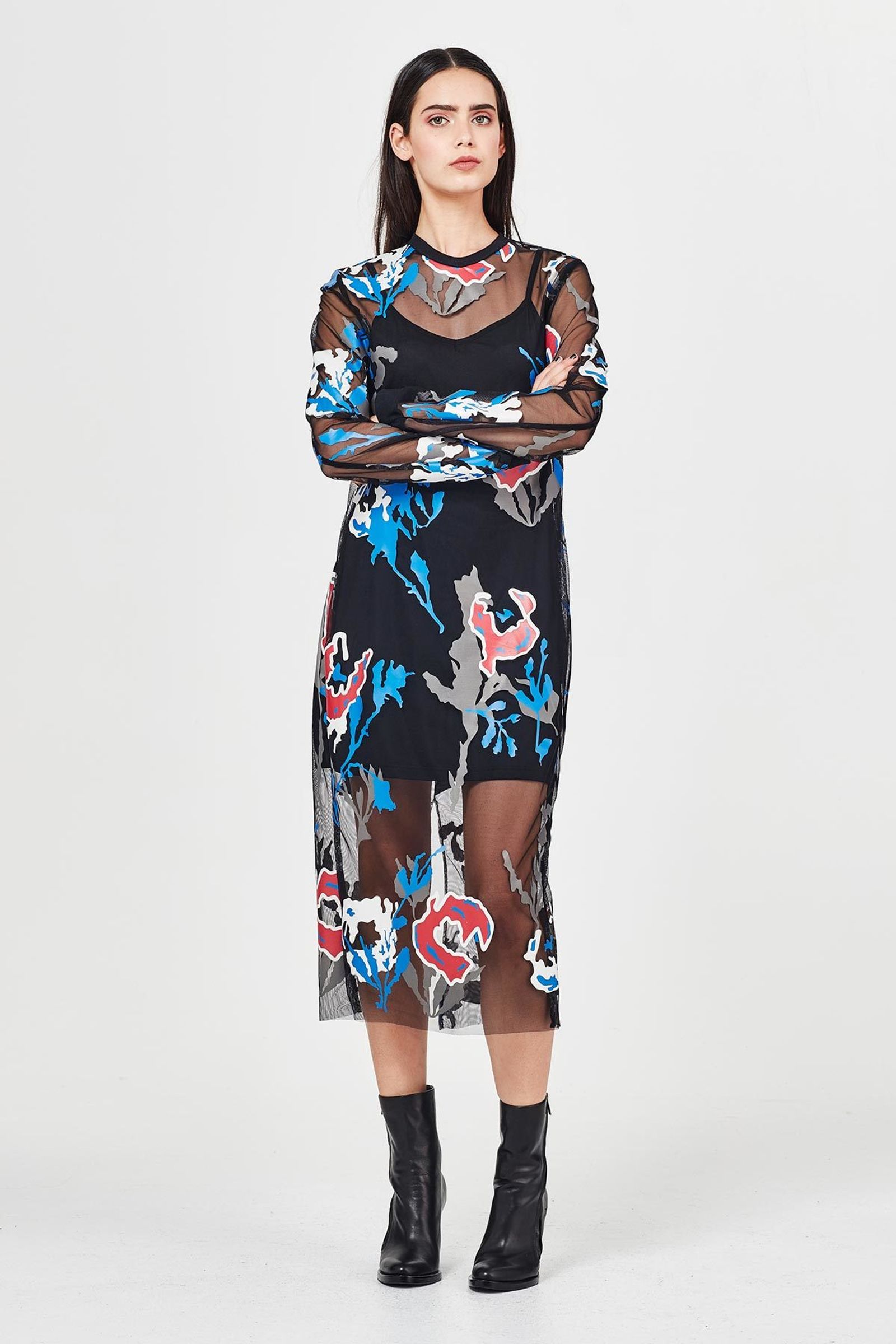 									ALL NETTED UP 'HAVEN'T NET YOU YET' DRESS
			