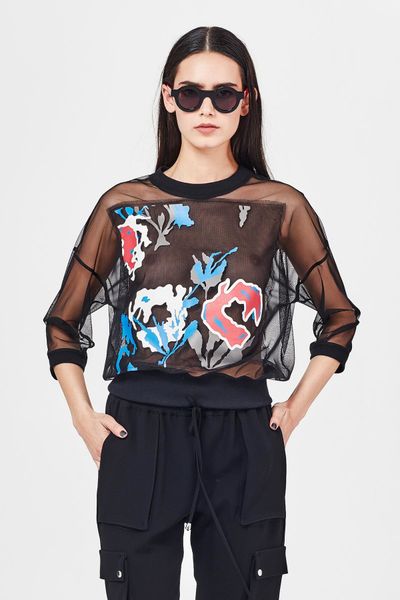 									ALL NETTED UP 'MESH MASH' TOP
								, 			PASSION KNIT 'POLLY POCKET' PANT
			