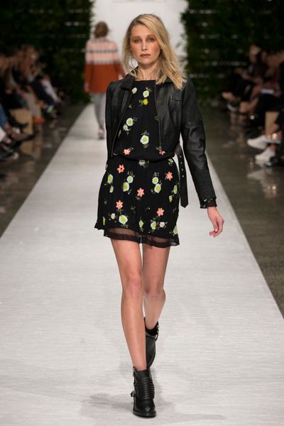 									LEATHER LOVE 'BLACK MAGIC' JACKET
								, 			MEADOW SUPERSTAR 'POSEY UP' DRESS
			