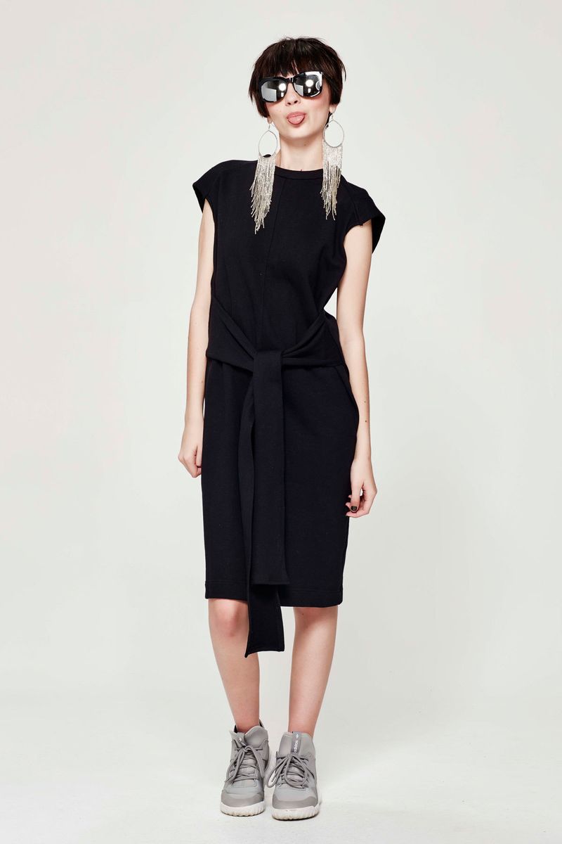 									NIGHT AND GREY 'LIFE OF TIE' DRESS
			