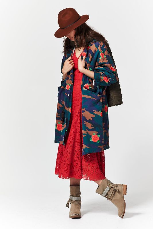 									AXL ROSE 'THE ROSE ARMY' JACKET
								, 			LACE LOVER 'PARISIAN NIGHTS' DRESS
			