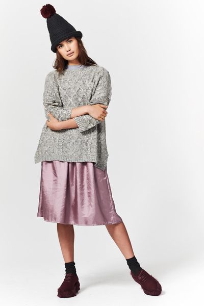 									CABLE CAR 'QUICK KNITTED' JUMPER
								, 			ROYAL NOISE 'MIDNIGHT IN PARIS' SKIRT
			