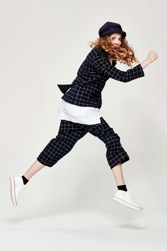 									IN THE NAVY 'CHECKERED PAST' JACKET
								, 			IN THE NAVY 'ROOM FOR SQUARES' PANT
								, 			ANNA WHITEOUR 'STRAIGHT JACKET FITS' TOP
			