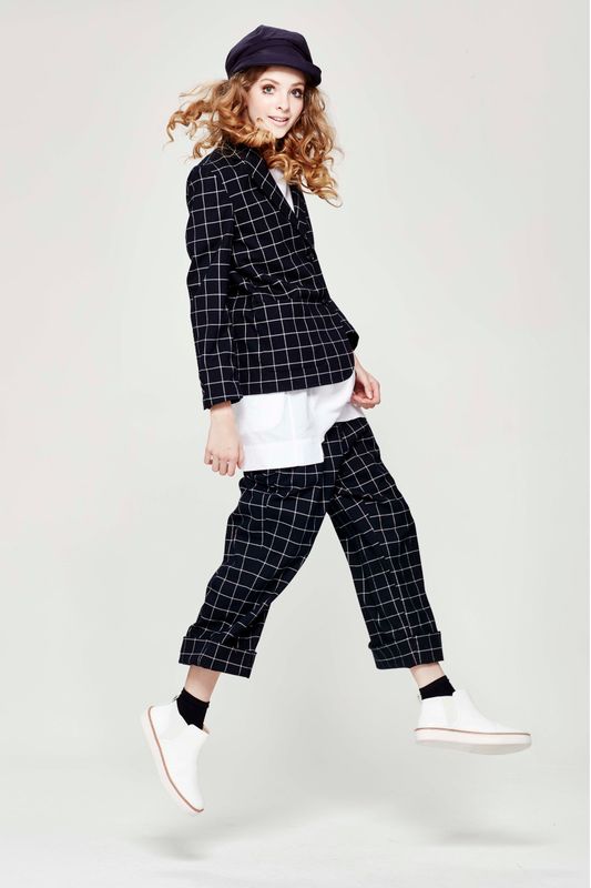 									IN THE NAVY 'CHECKERED PAST' JACKET
								, 			IN THE NAVY 'ROOM FOR SQUARES' PANT
								, 			ANNA WHITEOUR 'STRAIGHT JACKET FITS' TOP
			
