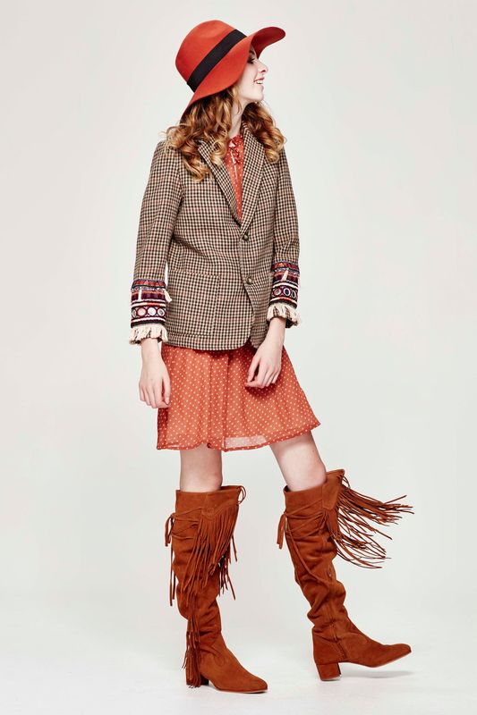 									PICNIC AT HANGING ROCK 'CHECKERED PAST' JACKET
								, 			SPOTS ANONYMOUS 'THE GATHERING' DRESS
			